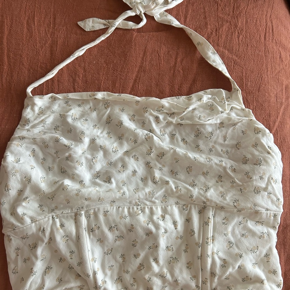 American Eagle Corset Floral Halter Top